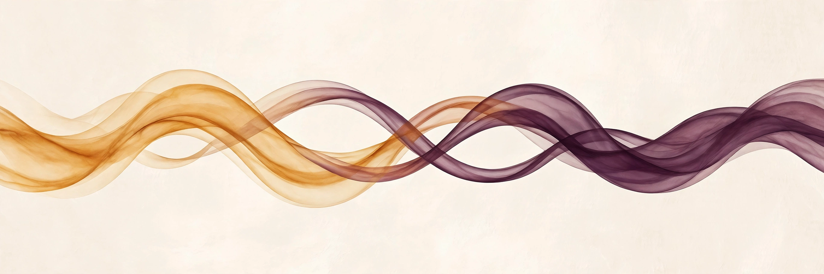 Two voices, drawn as flowing waves, meeting in the middle